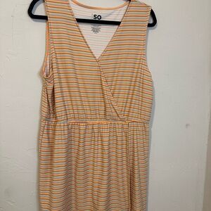 Orange Multi Color Romper